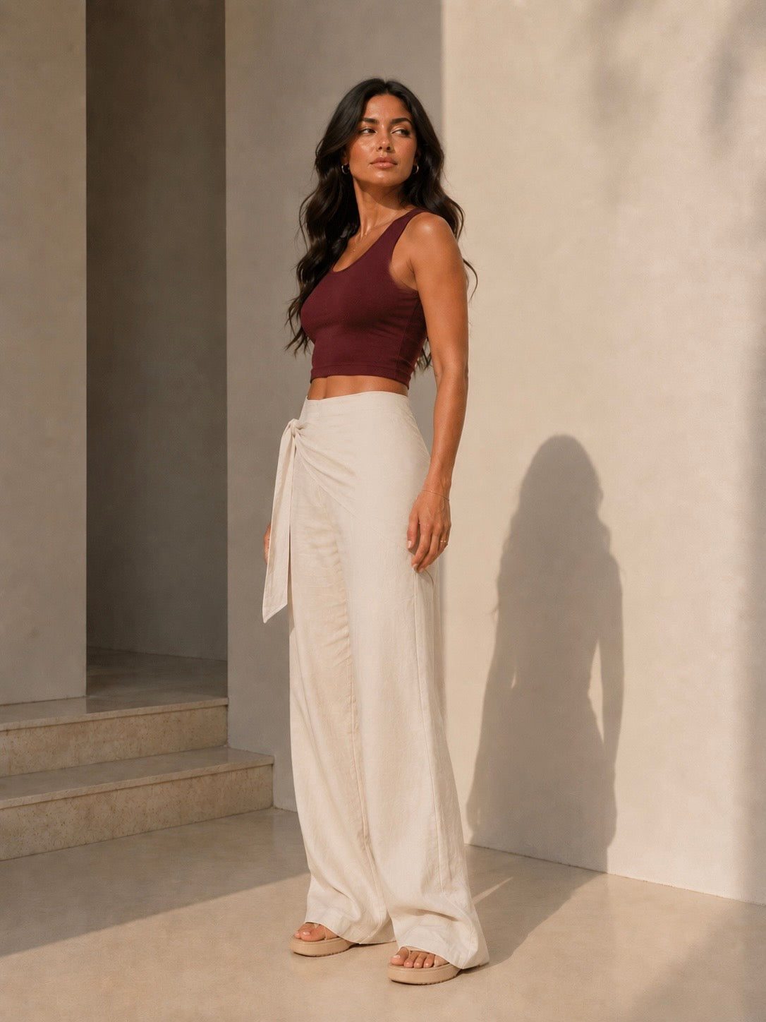 Wrap Scarf Pants