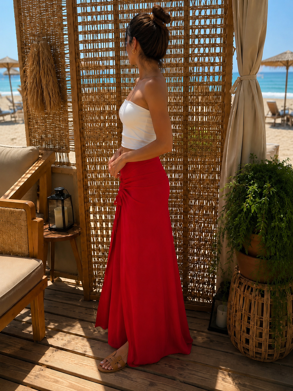Ruby Ring Linen Skirt