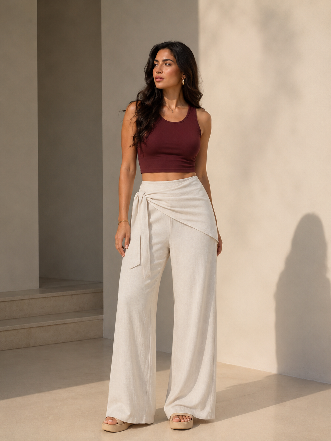 Wrap Scarf Pants