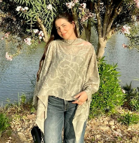 Flowy Cape Blouse