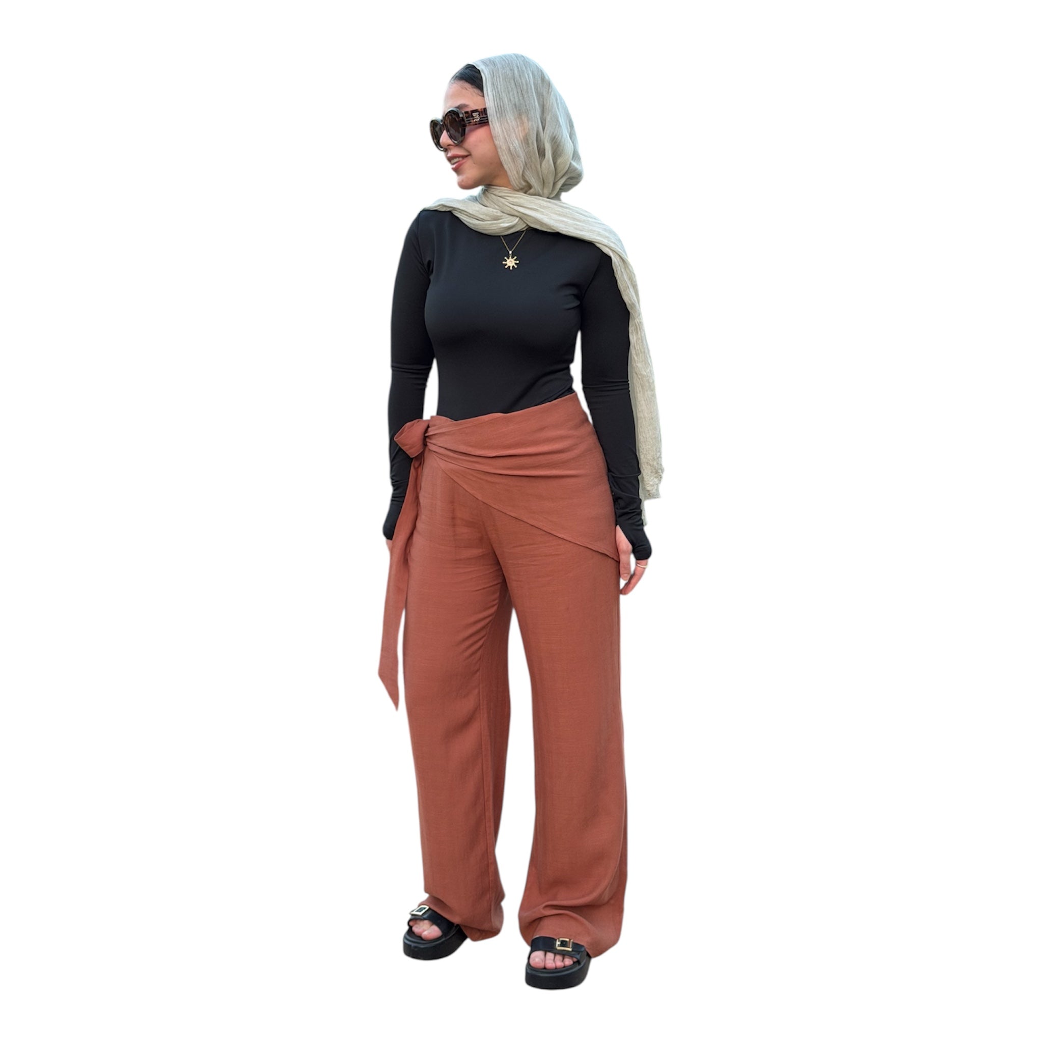 Wrap Scarf Pants