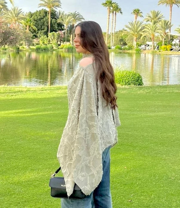 Flowy Cape Blouse