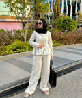 Pinstripe Linen Set